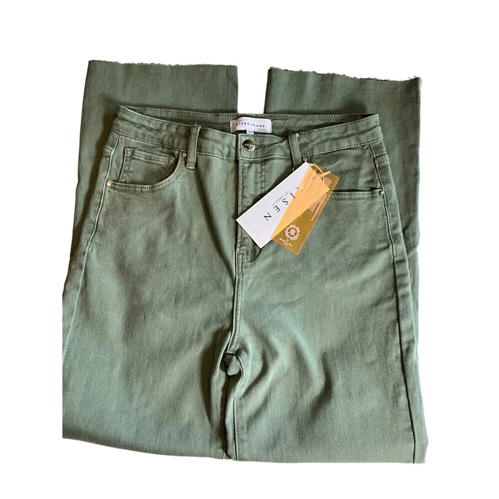 Risen Los Angeles‎ Olive Green Jeans Size 13/31 Style RDP5507